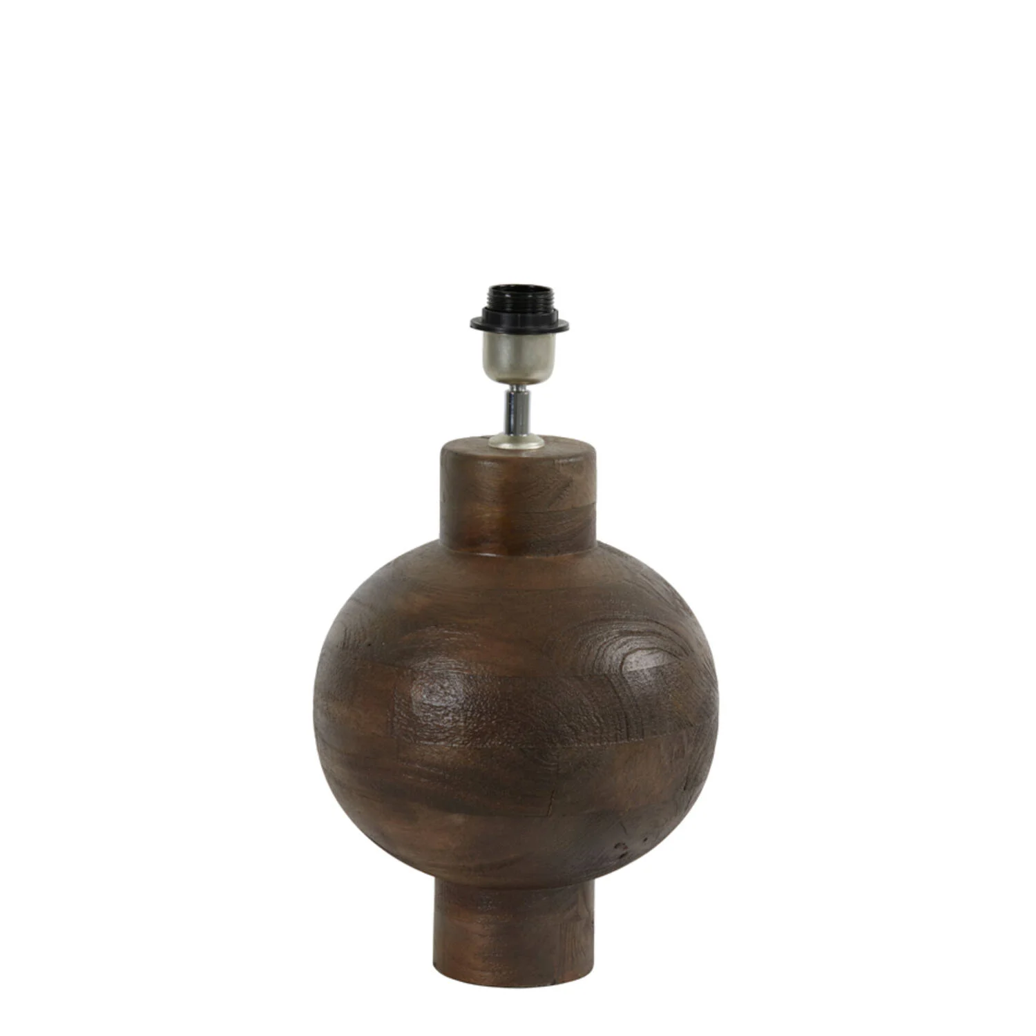 Base de lámpara de madera en forma de bola Light & Living Barumi