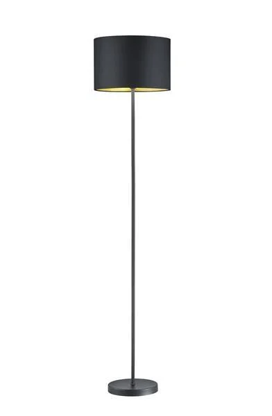 Lámpara de pie Trio Hostel negro mate 160,5cm 4