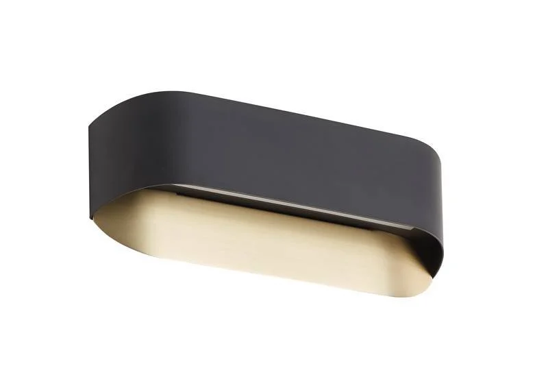 Aplique de pared MDC Nora LED negro 3000K 14W 576305902