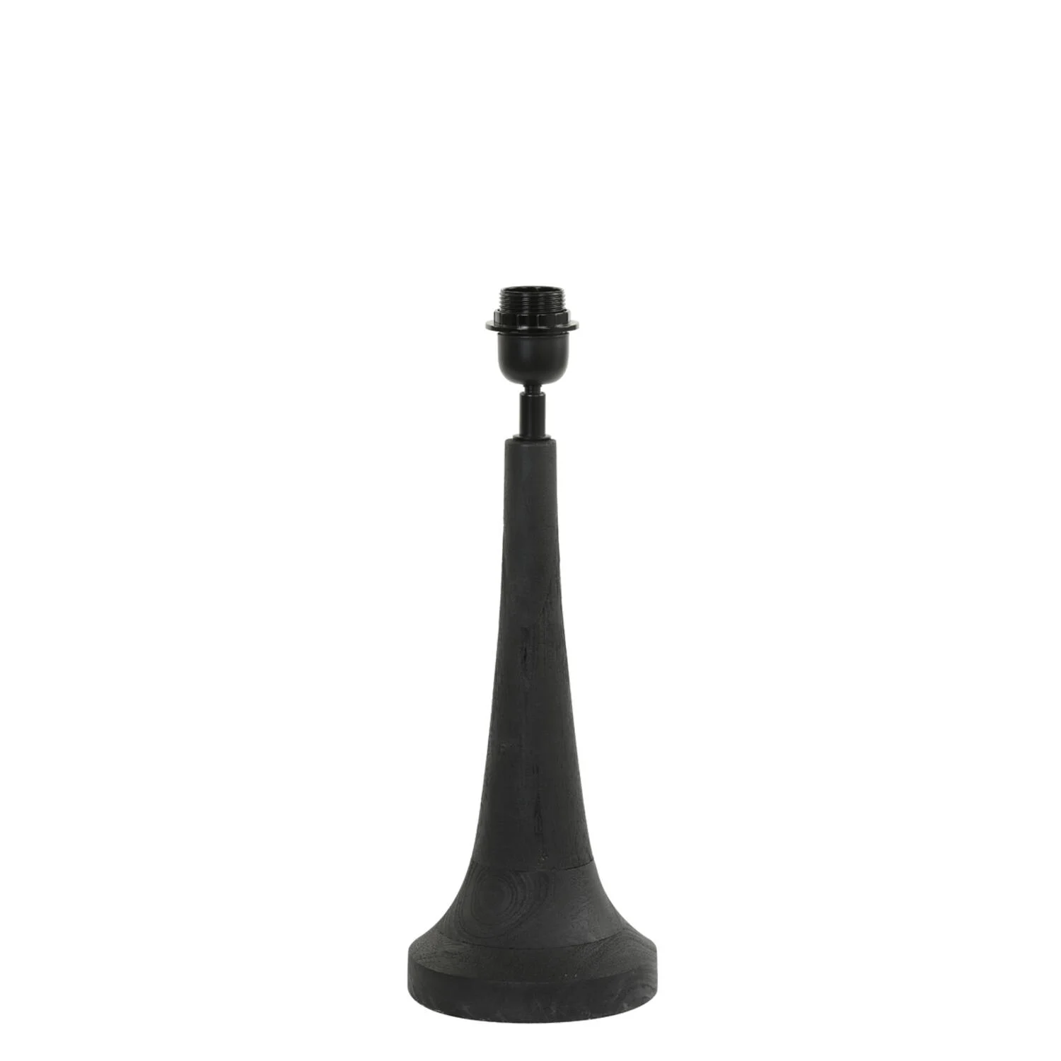 Base de lámpara negra diseño de madera Light & Living Jovany