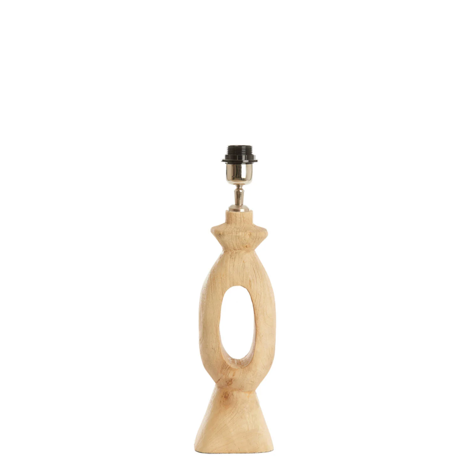 Escultura de pie de lámpara de madera Light & Living Django
