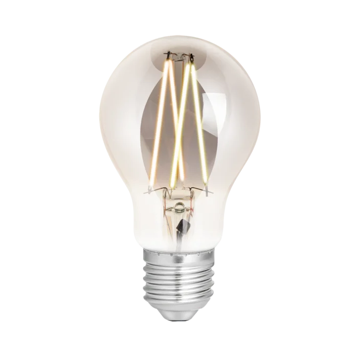 WiZ Smart LED E27 Pera Con Filamento Smoke 6.5W 400lm - 820-850 Ajustable Blanco | Regulable - Reemplazo 35W