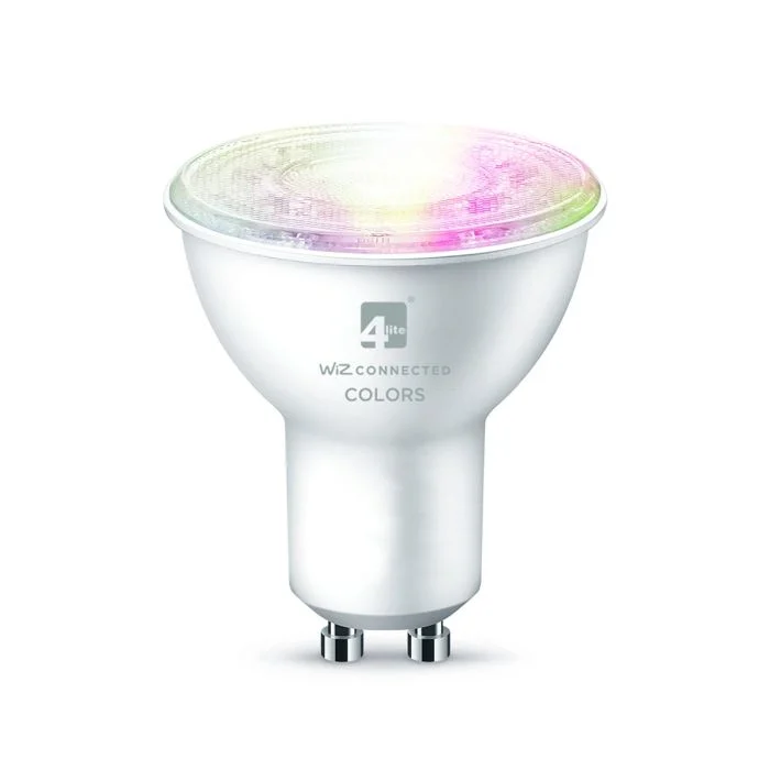 WIZ Smart Wifi/Bluetooth GU10 Spot 4.9W 345lm - 822-865 Ajustable Blanco | RGBW - Regulable - Reemplazo 50W