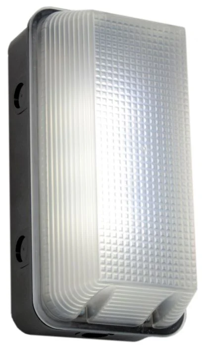 Interlight Plafón LED Techo/Pared Antivandálico Negro 8W 600lm - 840 Blanco Frio | IP65