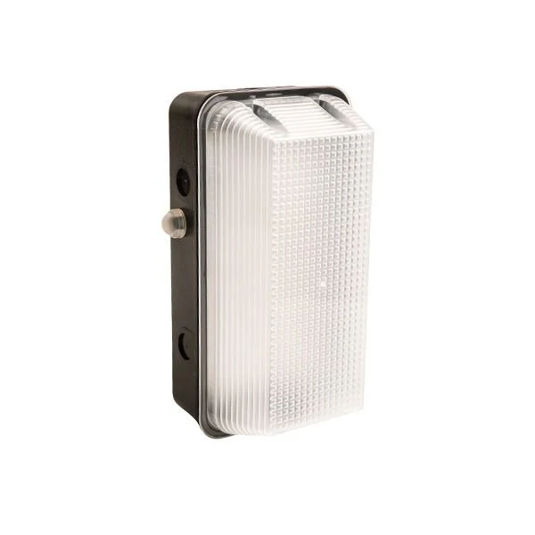 Interlight Plafón LED Techo/Pared Antivandálico Negro 8W 600lm - 840 Blanco Frio | IP65 - Sensor De Luz