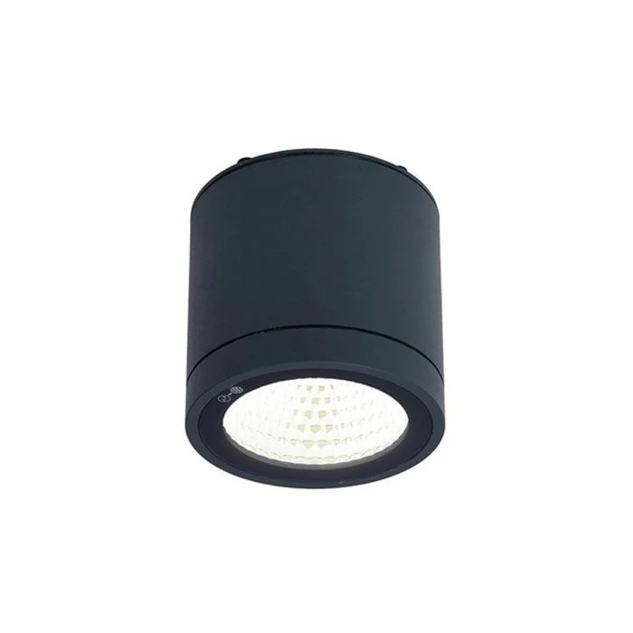 Ansell Downlight LED Furia Antracita 10W 719lm - 830 Luz Cálida | 100mm - IP55