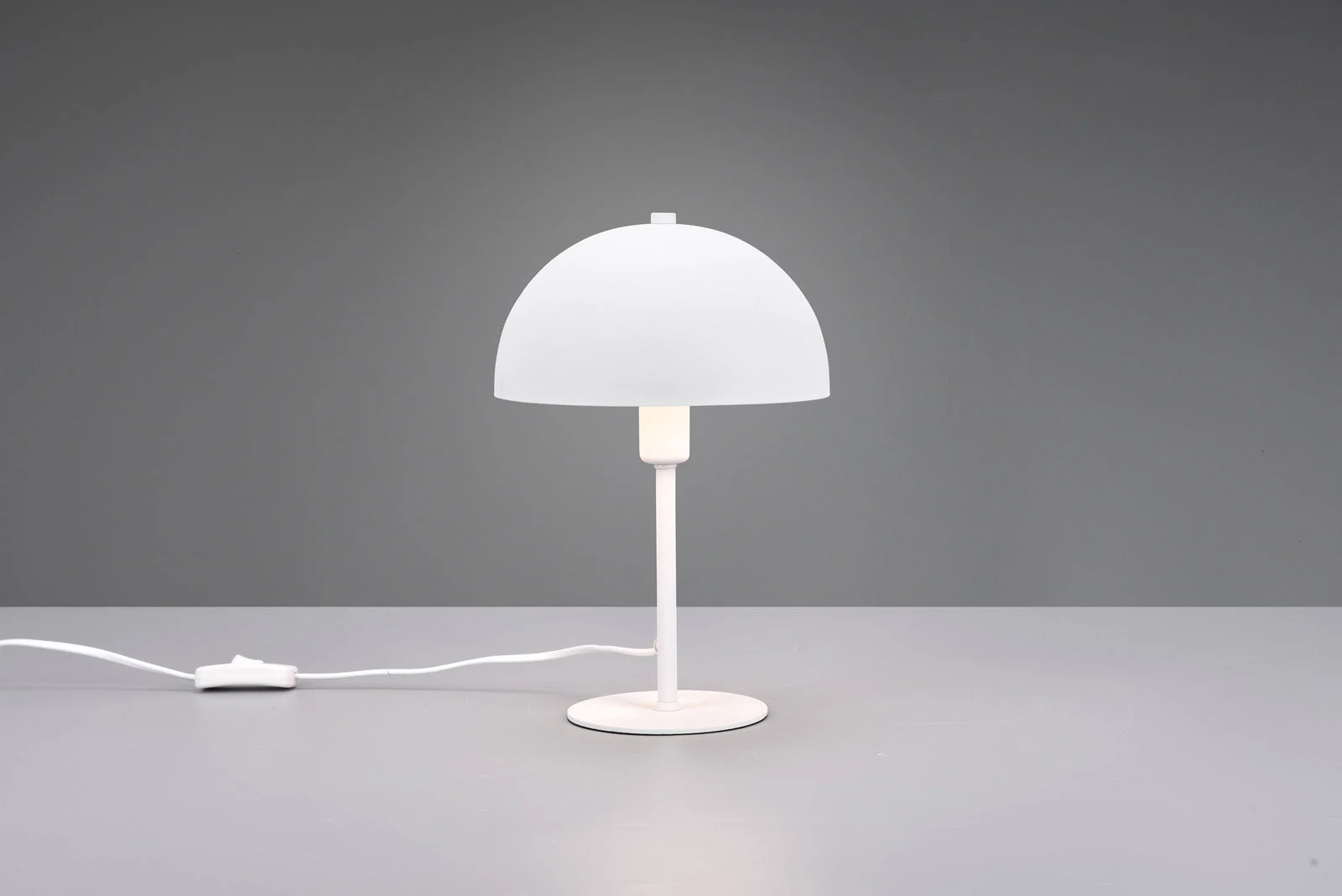 Lámpara de sobremesa Trio Nola blanco mate 30,5cm 506200131