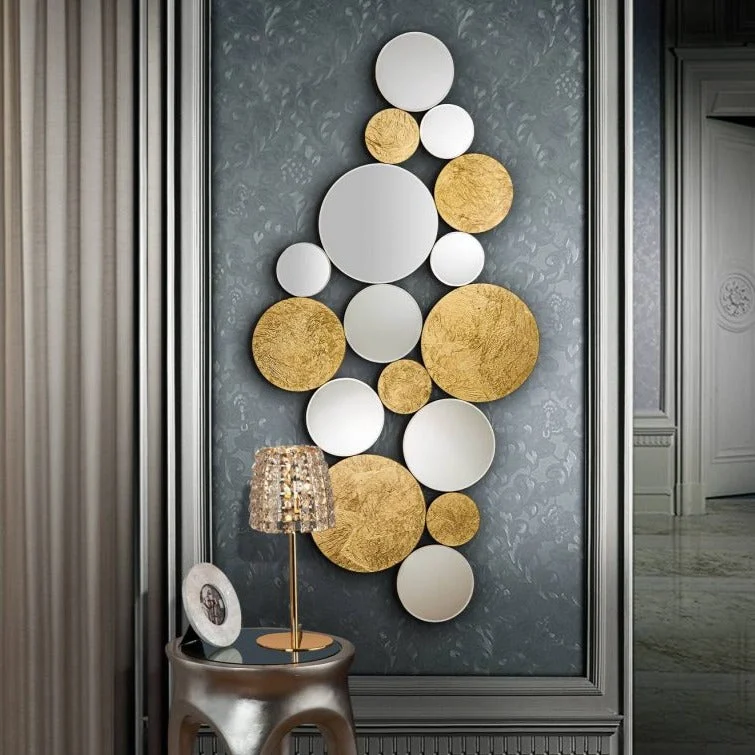 Espejo Schuller Cirze pan de oro y laca negra 59x120cm