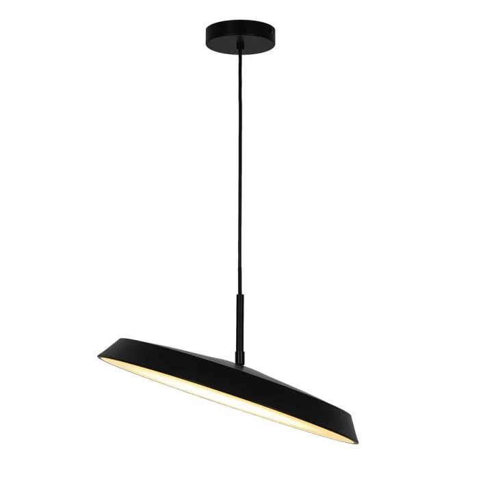 D'Lite Colgante De Luz Uxem Mate Negro 23W 1800lm - 827 Luz Muy Cálida | 3 Pasos Regulable