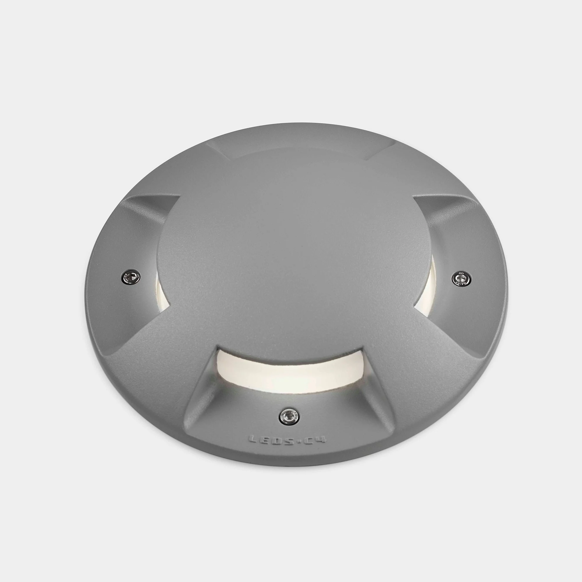 Empotrable de suelo LedsC4 Xena 4 Side E27 gris mate IP66 55-9428-34-M3