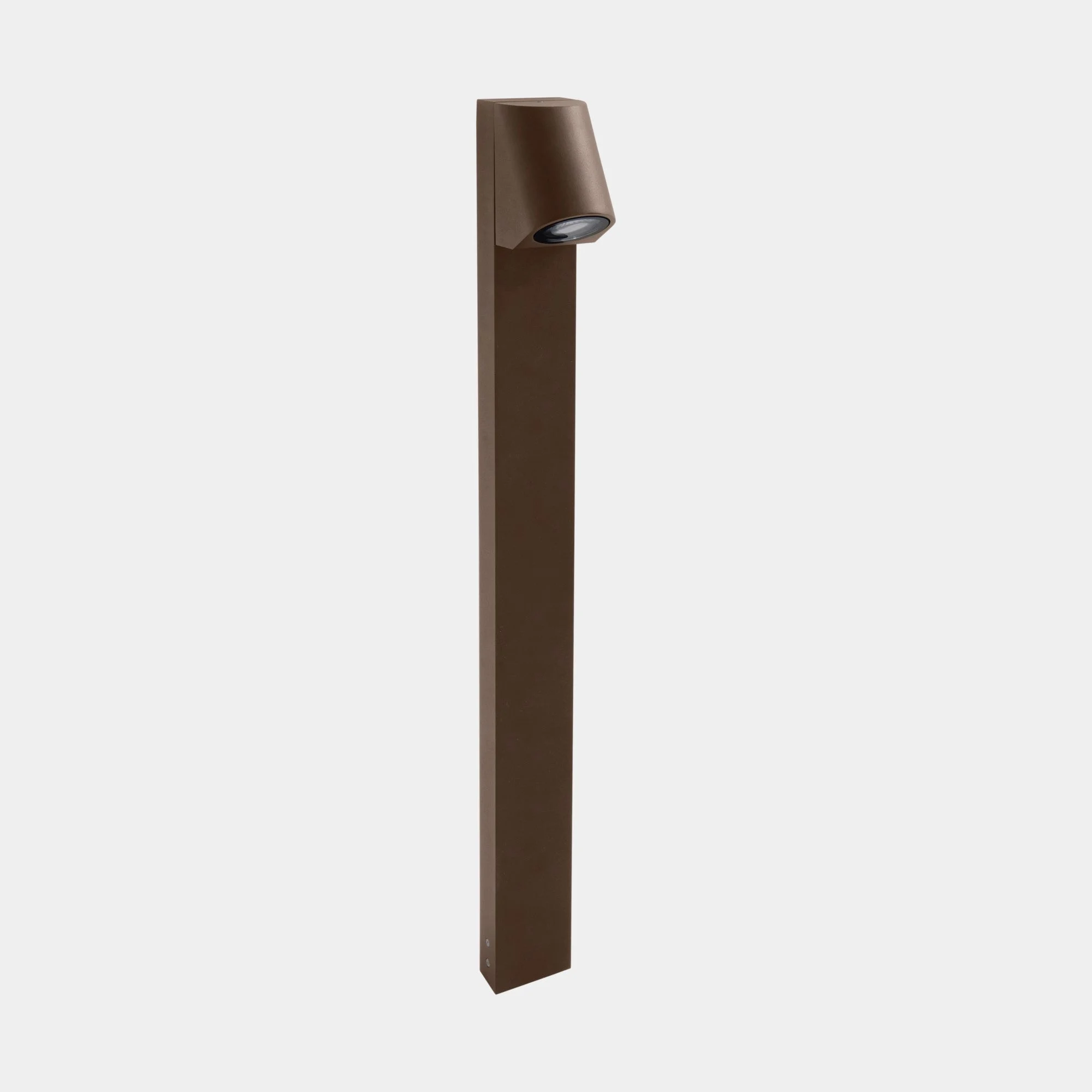 Baliza de exterior LedsC4 Eko Inclined GU10 marrón IP66 55-E111-J6-37