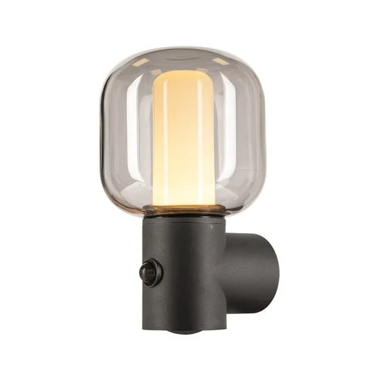 Ovalisk Aplique Exterior w/Sensor LED Anthracite - SLV