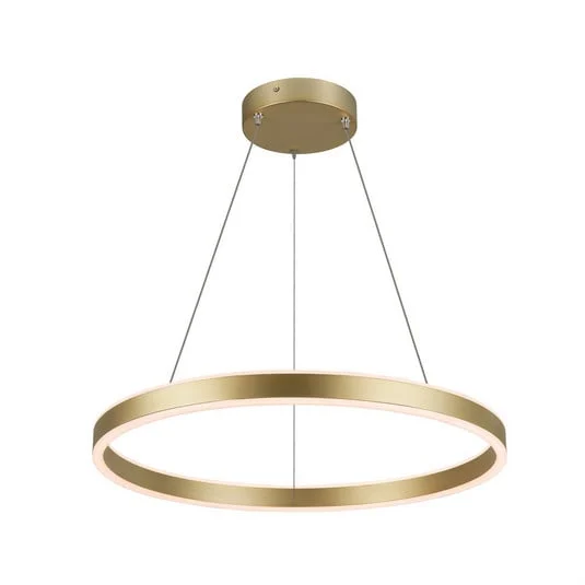 Lámpara colgante One 60 LED, latón, Ø 60 cm, luz hacia arriba/abajo, CCT - SLV