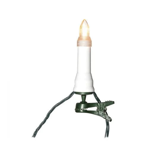 Cadena de luces LED bombillas superiores IP44 ámbar 16-flame