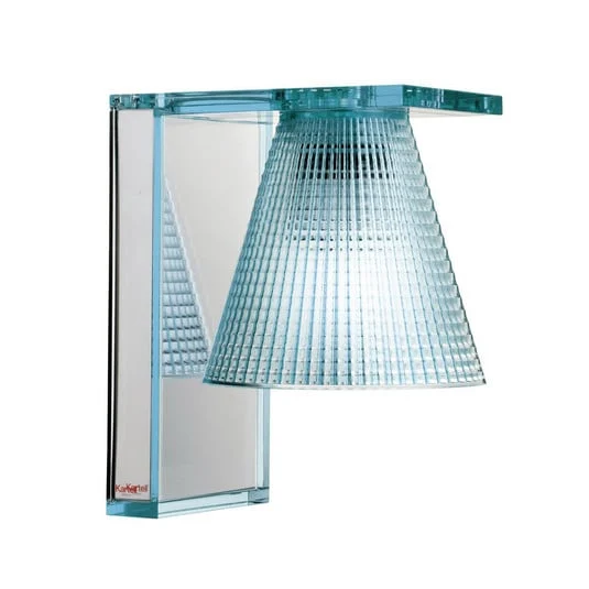 Light Air Aplique de Pared Azul Claro Esculpido - Kartell