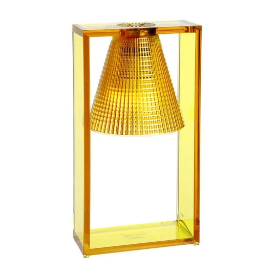 Light Air Lámpara de Sobremesa Ámbar Esculpido - Kartell