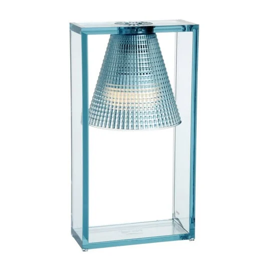 Light Air Lámpara de Sobremesa Azul Claro Esculpido - Kartell