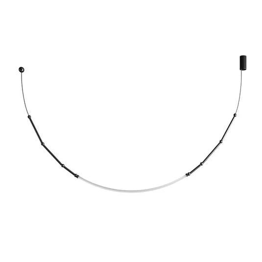 Karman Leda lámpara colgante LED IP65 1 luz negro