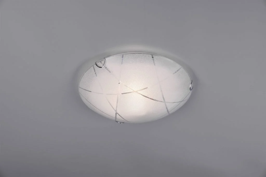 Plafón de techo Trio Sandrina vidrio blanco Ø30cm 6