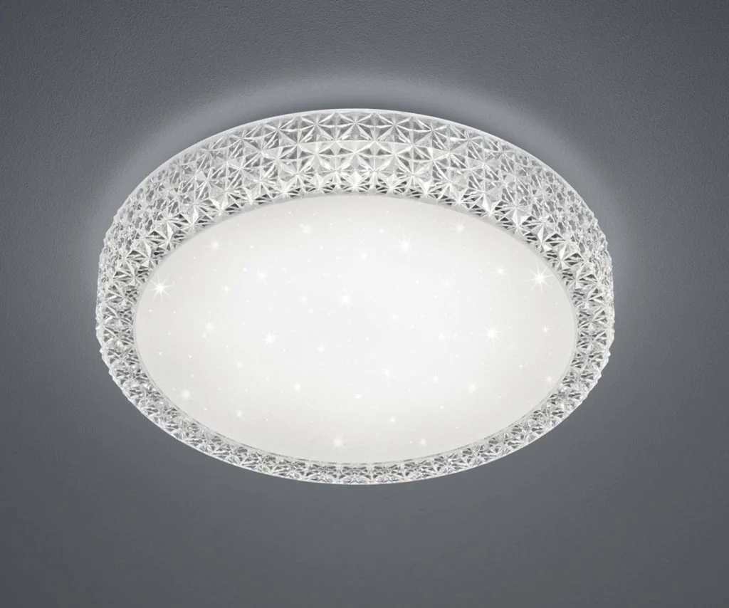 Plafón de techo Trio Pegasus LED blanco CCT regulable con mando Ø60cm R62423100