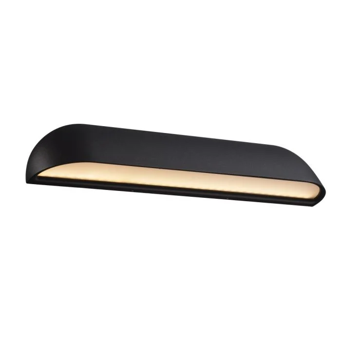 Nordlux Front 36 Luz De Pared Metal Negro 12W 850lm - 830 Luz Cálida