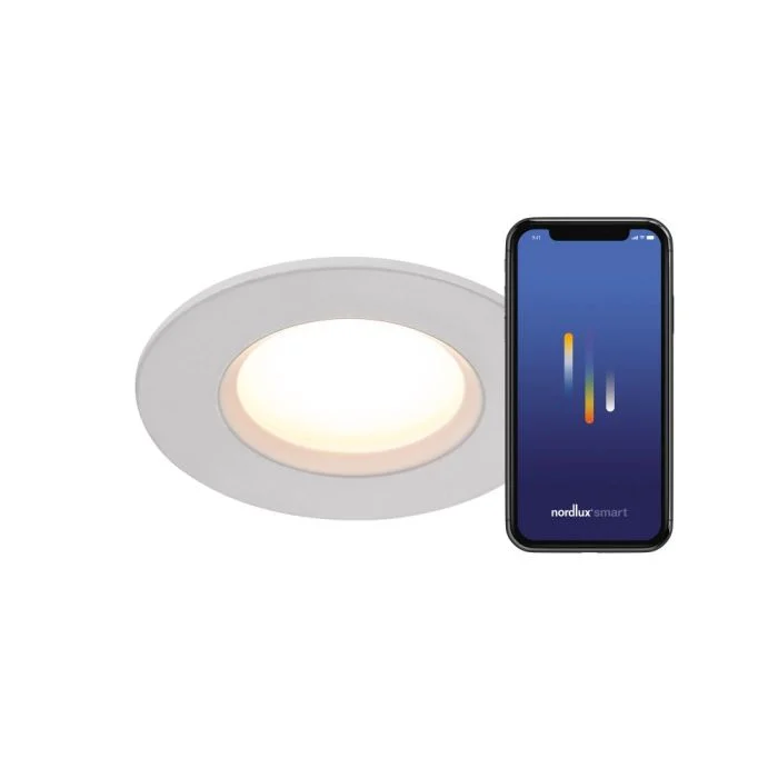 Nordlux Dorado Smart Foco LED Blanco 4.7W 360lm 36D - 822-865 Ajustable Blanco | 85mm – Regulable – IP65