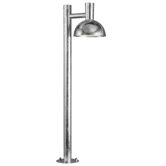 Nordlux Arki Lámpara de pedestal Metal Brushed Aluminium | Apta para 1x E27