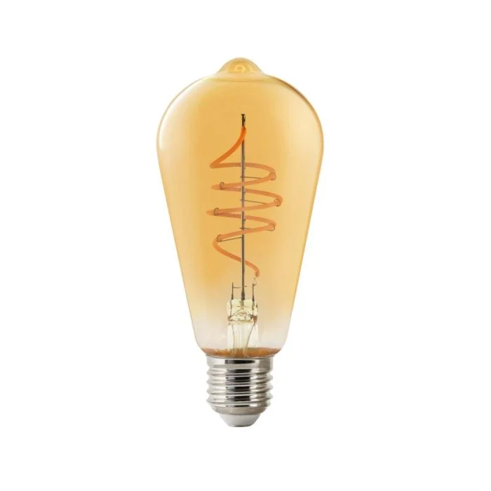 Nordlux Smart LED E27 Edison con Filamento Ámbar 4.7W 380lm 360D- 822 Luz muy Cálida | Regulable