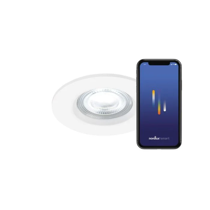 Nordlux Don Smart Foco LED Blanco 4.7W 320lm 60D - 822-865 Ajustable Blanco + RGB | 85mm - IP65