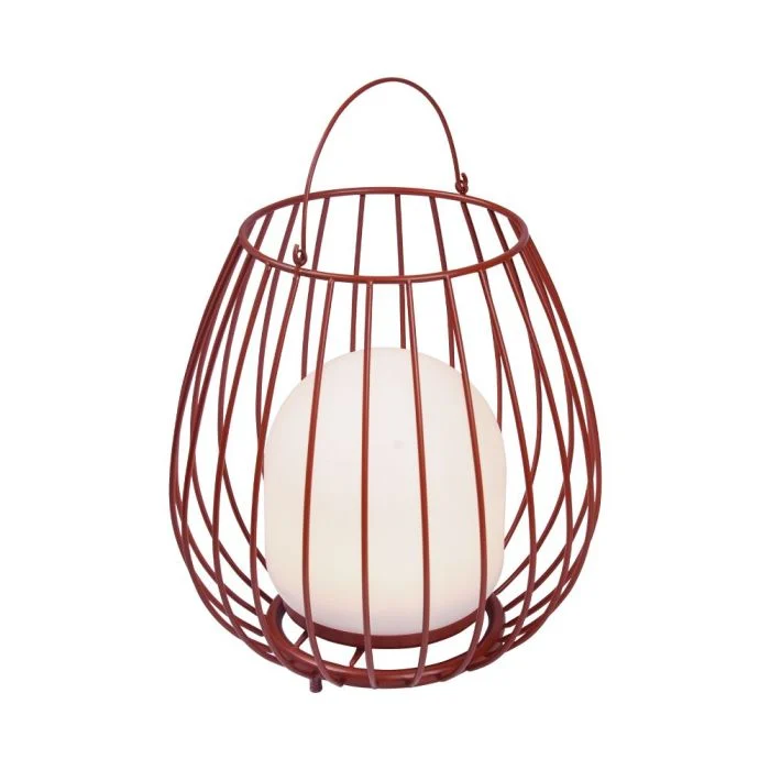 Nordlux Lámpara De Mesa Jim To-Go Portable Batería Rojo 3W 300lm - 827 Luz Muy Cálida | 3 Pasos Regulable