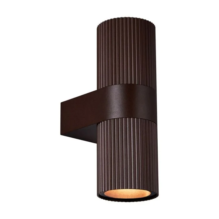 Nordlux Kyklop Luz De Pared Aluminium Oxidado Up & Down | Apta para 2x GU10