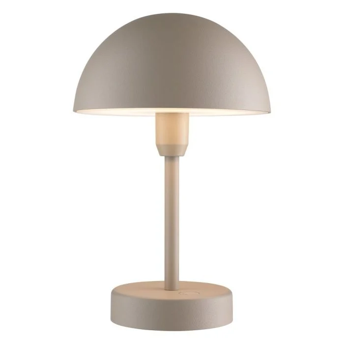 Nordlux Lámpara De Mesa Ellen Batería Aluminium Beige 2.8W 300lm - 830 Luz Cálida | 3 Pasos Regulable