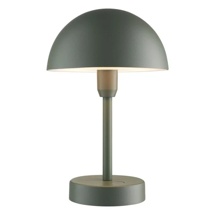 Nordlux Lámpara De Mesa Ellen Batería Aluminium Verde 2.8W 300lm - 830 Luz Cálida | 3 Pasos Regulable