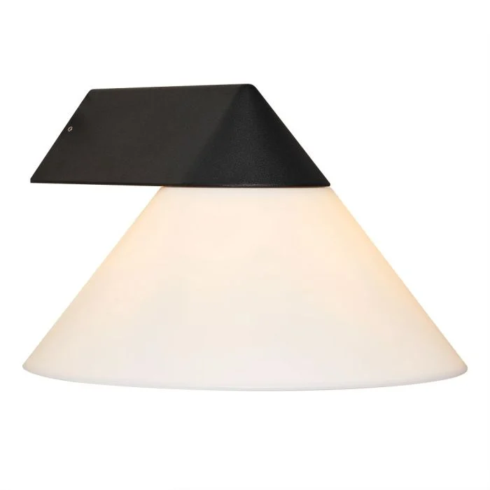Nordlux Linas Luz De Pared Aluminium Negro | Apta para 1x E27