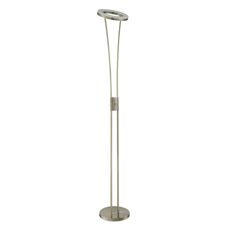 Lámpara de pie de salón MDC Anello LED dorado 3000K 30W 578664302
