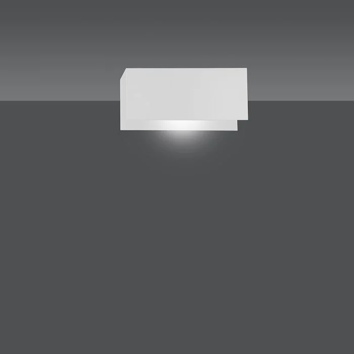 Emibig Luz De Pared Gentor Acero Blanco | Apta para 1x E27 - Max 15W