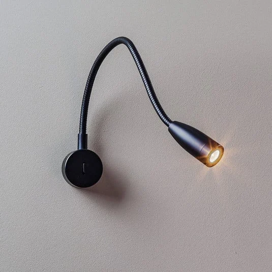 LEDS-C4 Bed aplique LED redondo, negro