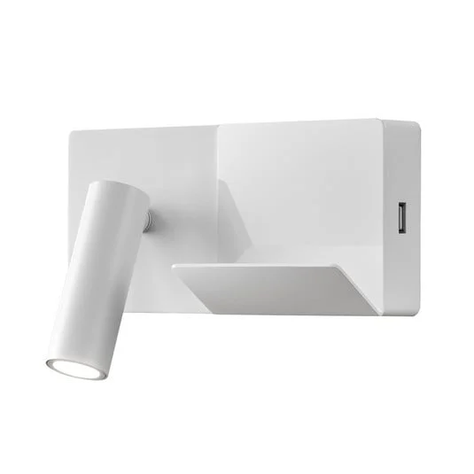LEDS-C4 E-Lamp Mini aplique de pared LED blanco/blanco