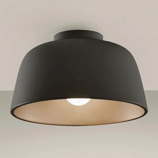 Plafón LED Miso Ø 28,5 cm negro