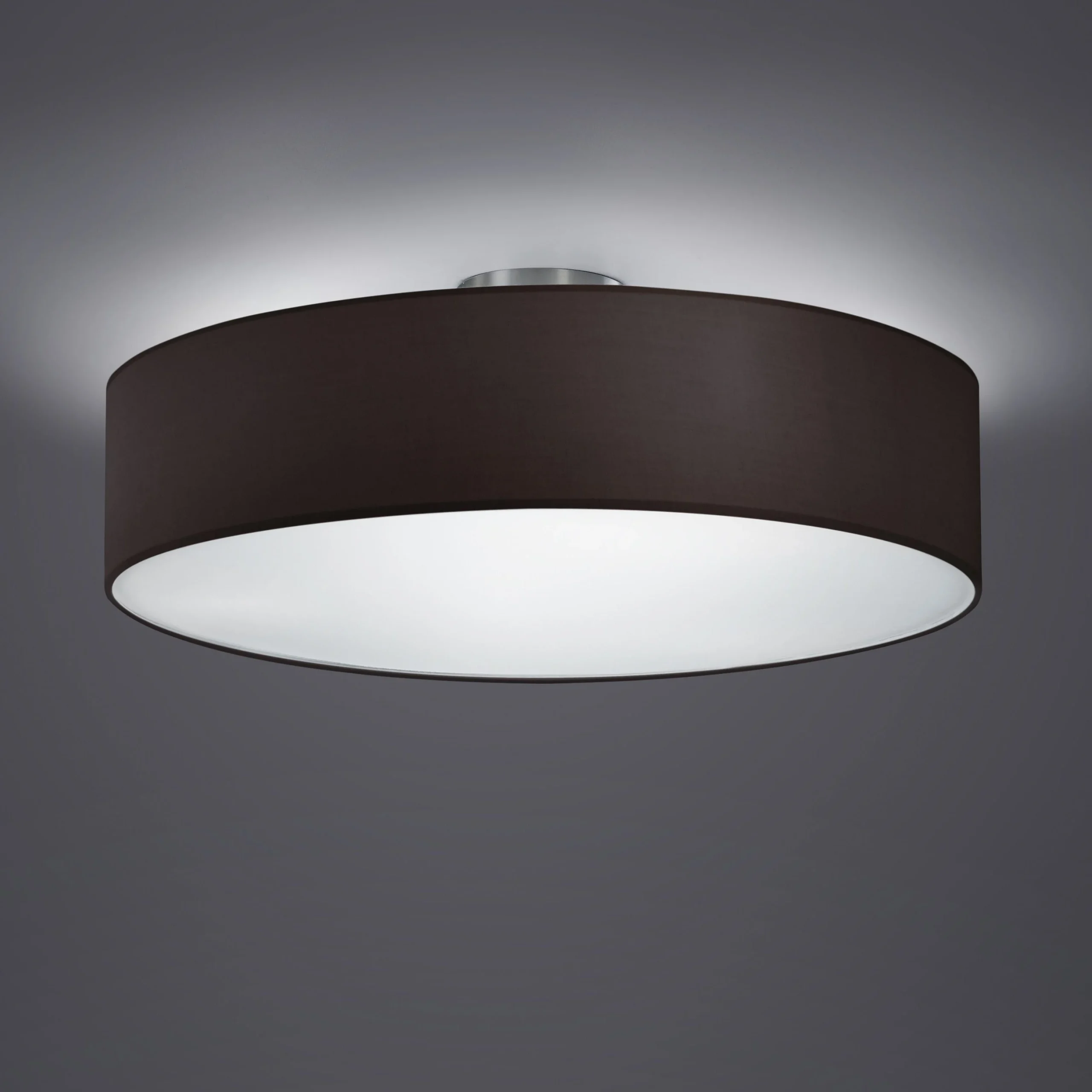Plafón de techo Trio Hotel 3 luces negro Ø50cm 6