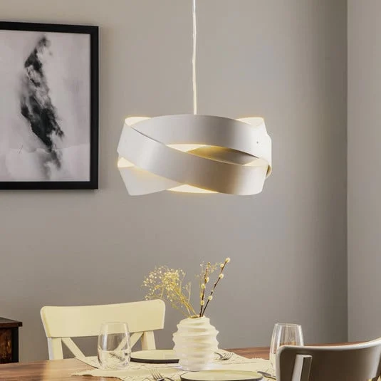 Lámpara colgante Tornado Ø 40 cm blanco