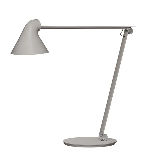 NJP Lámpara de Sobremesa con Pie Gris Claro - Louis Poulsen