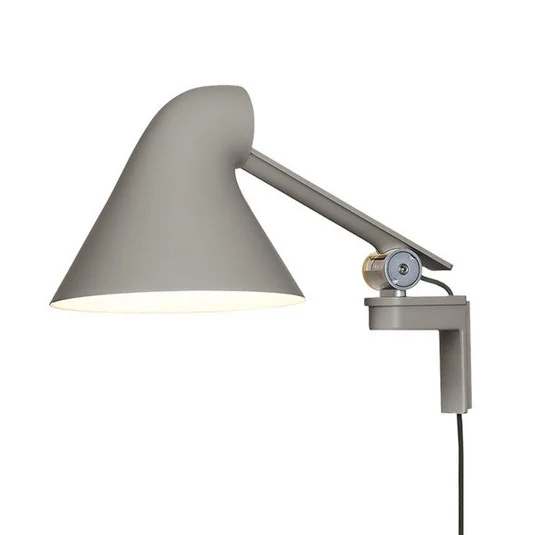 NJP Aplique de Pared Corto Gris Claro - Louis Poulsen