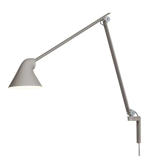 NJP Aplique de Pared Largo Gris Claro - Louis Poulsen