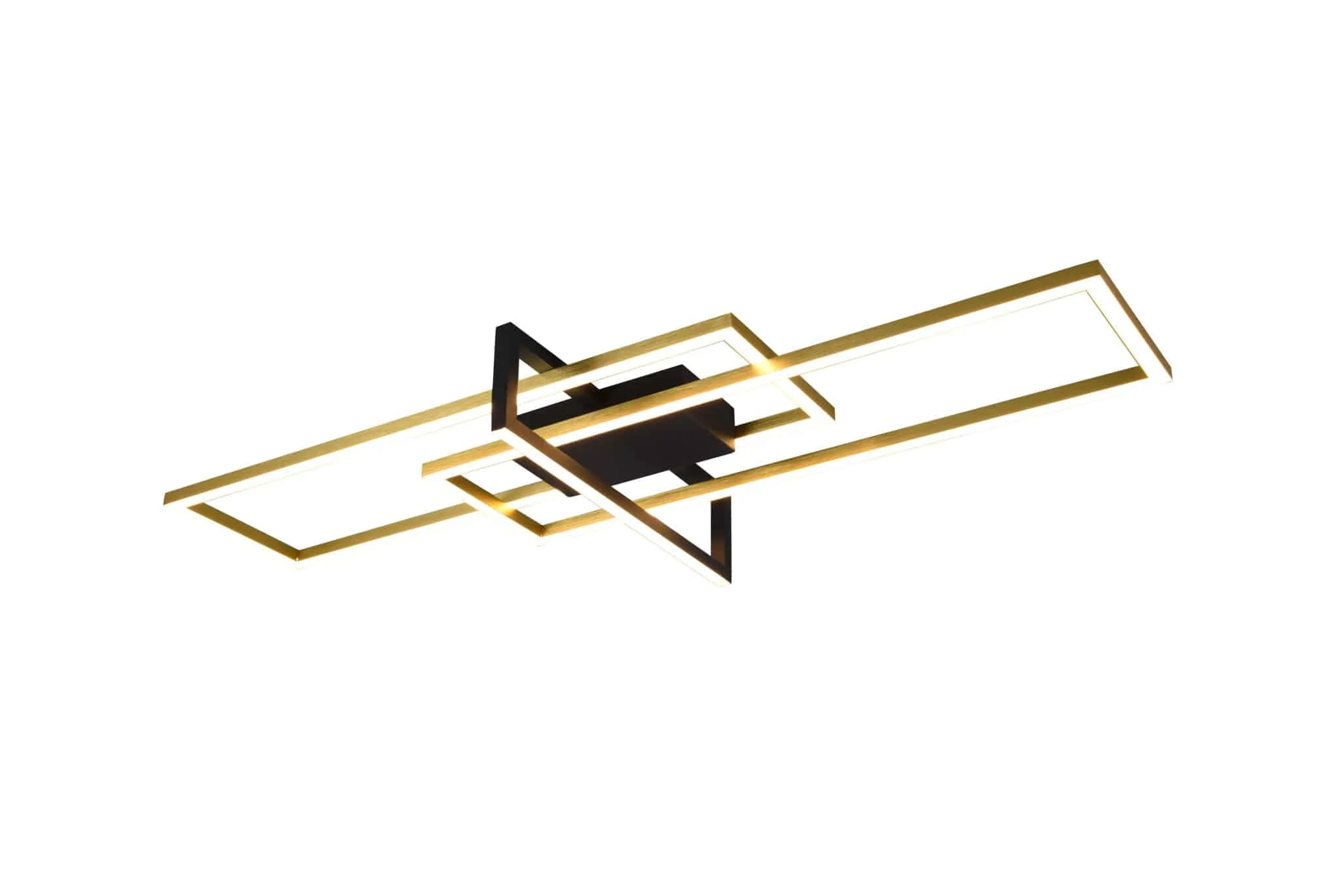 Plafón de techo Trio Salinas grande LED bronce mate 3000K regulable 100cm 6