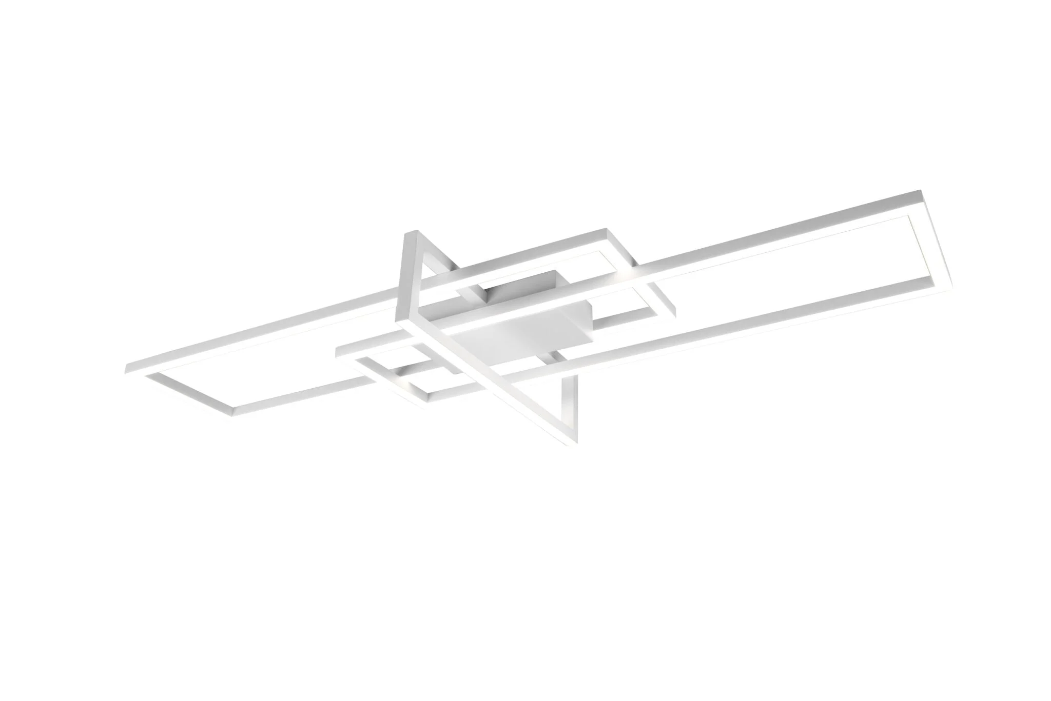 Plafón de techo Trio Salinas grande LED blanco mate 4000K regulable 100cm 6