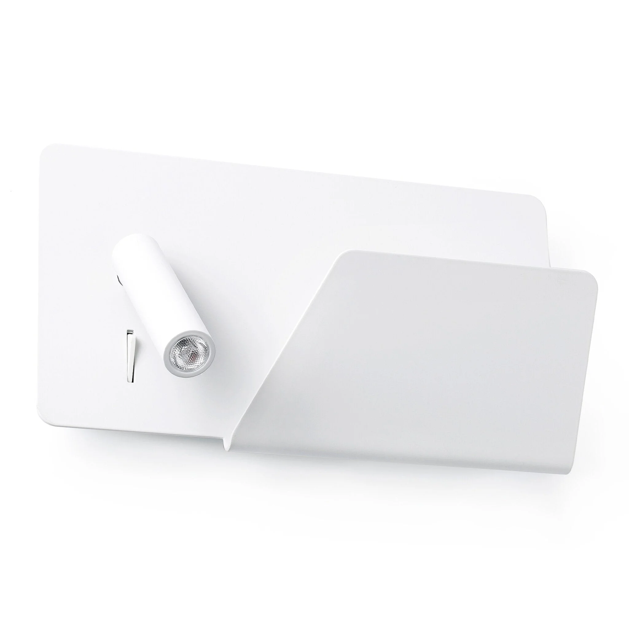 Lámpara de pared aplique Faro Suau derecha con lector LED blanco mate 3000K 62122