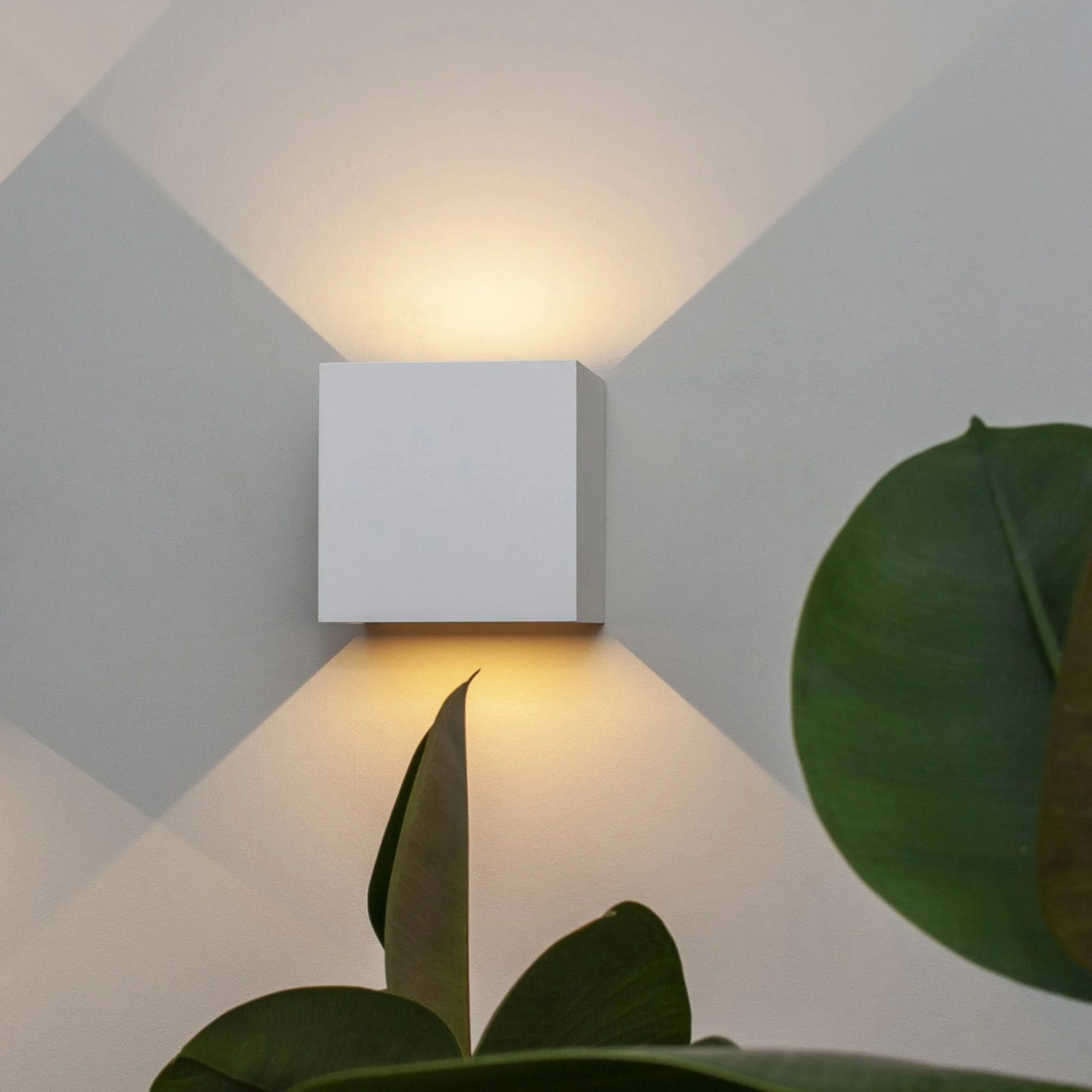 Mantra Davos Aplique exterior LED IP54 beige, blanco 7648