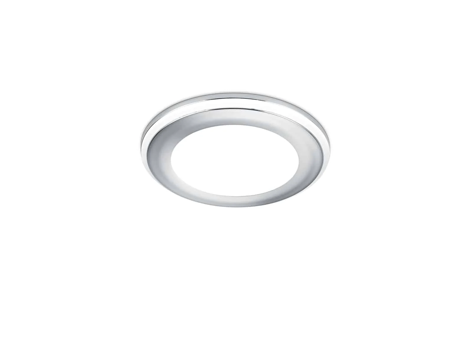 Downlight empotrable Trio Aura LED cromo 3000K Ø8,2cm 6