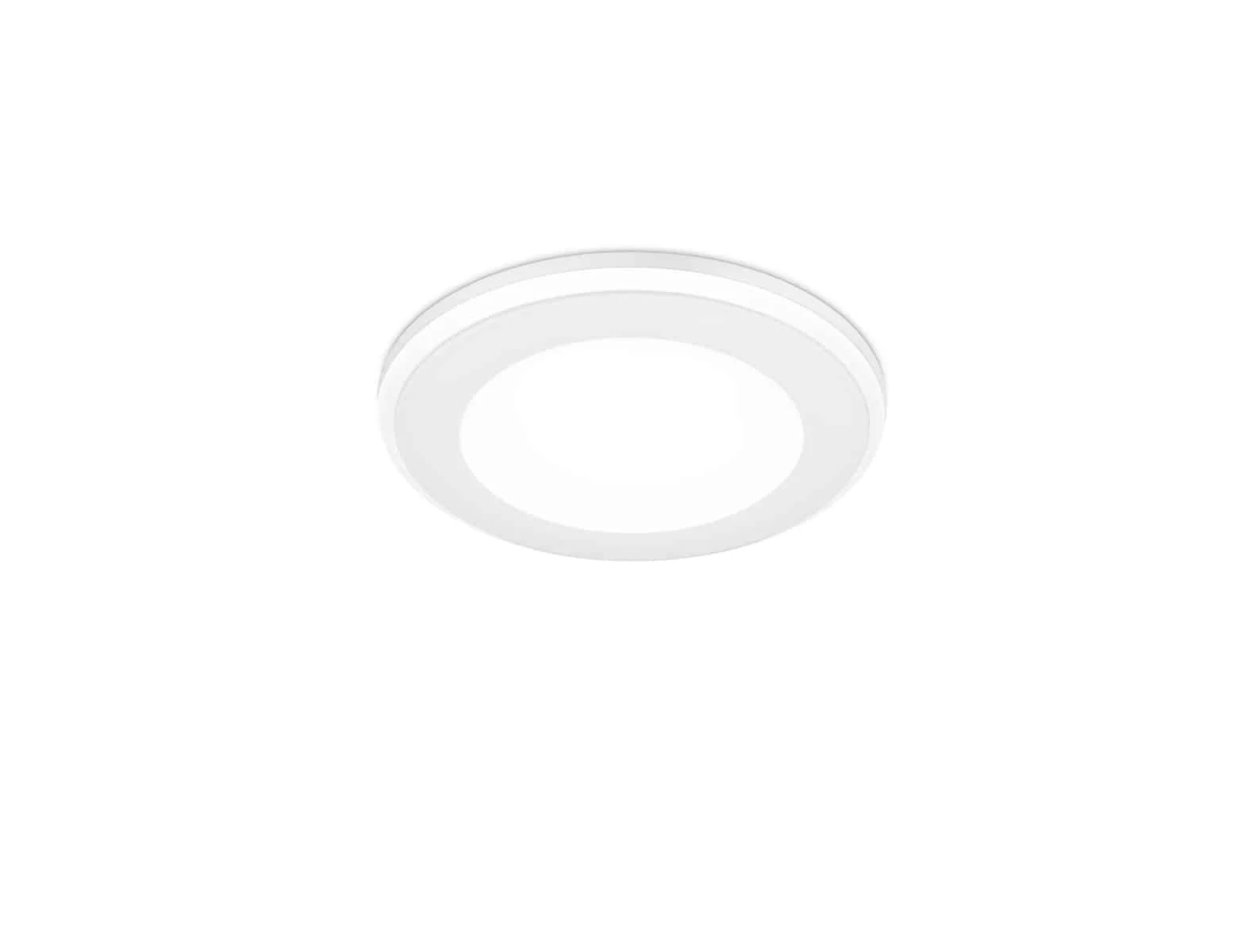 Downlight empotrable Trio Aura LED blanco mate 3000K Ø8,2cm 6
